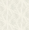 Brewster Home Fashions Silver Sunburst Peel & Stick Wallpaper