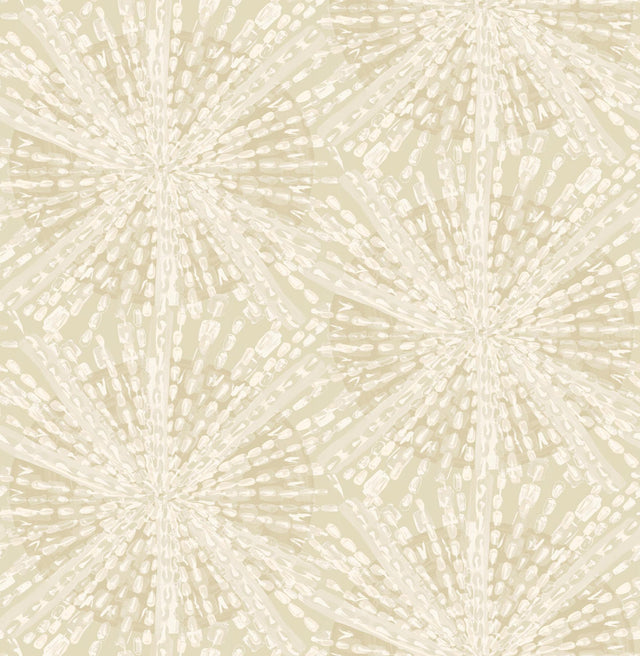 Brewster Home Fashions Soft Gold Sunburst Peel & Stick Wallpaper