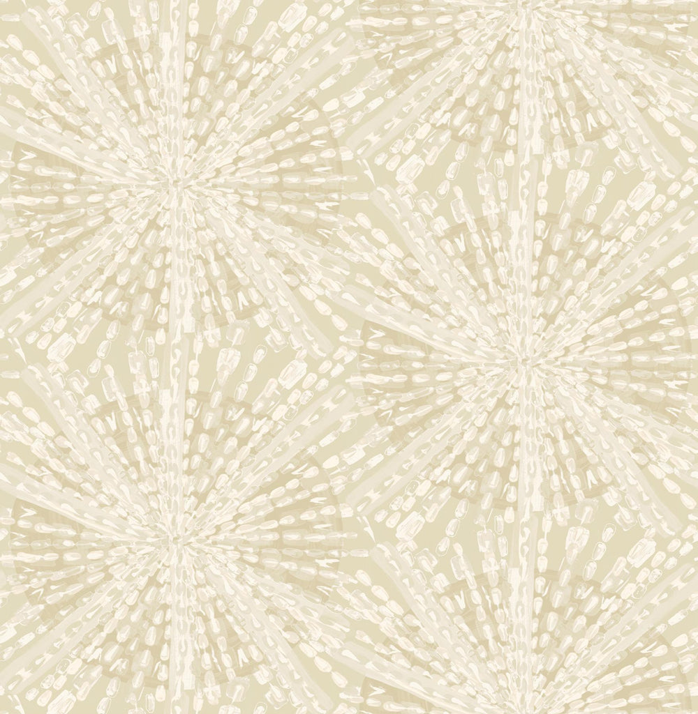 Brewster Home Fashions Soft Gold Sunburst Peel & Stick Wallpaper