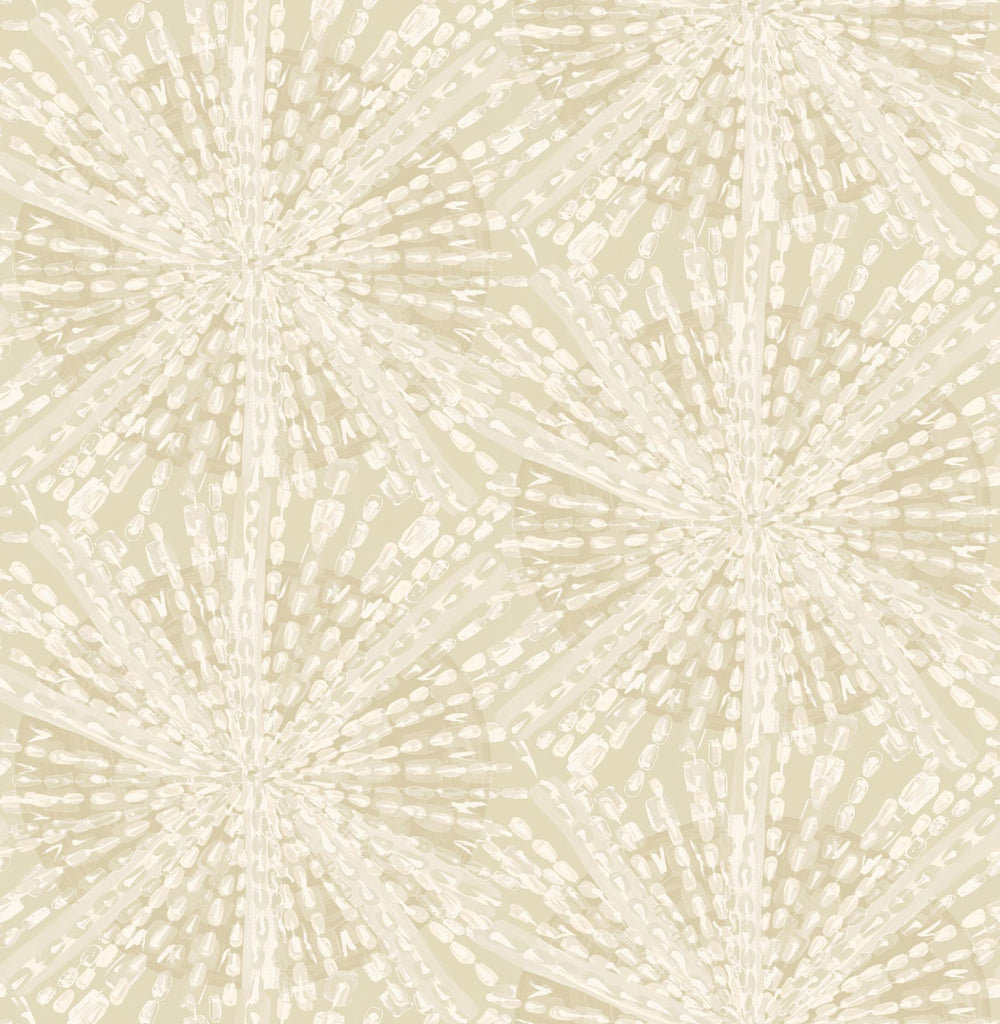 Brewster Home Fashions Sunburst Peel & Stick Soft Gold Wallpaper