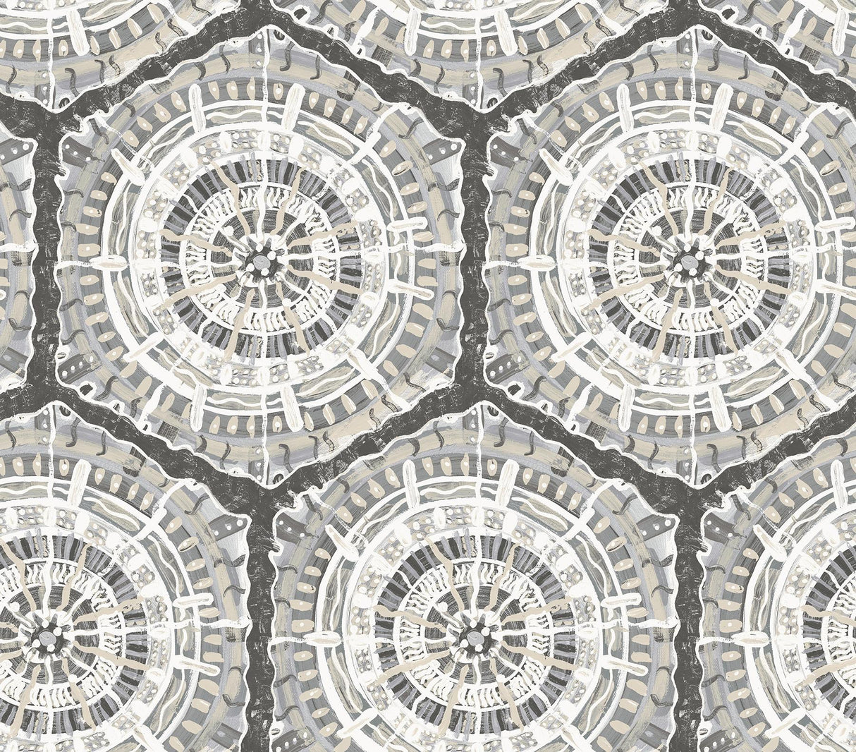 Brewster Home Fashions Charcoal Harmony Peel & Stick Wallpaper