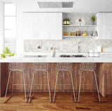 Seabrook Inlay Hexagon Cream Neutral Wallpaper