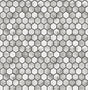 Seabrook Marble Hexagon Carrara & Wrought Iron Wallpaper