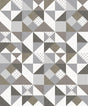 Seabrook Lozenge Geometric Silver & Antique Bronze Wallpaper
