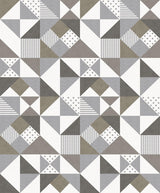 Seabrook Lozenge Geometric Silver Wallpaper