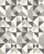 Seabrook Lozenge Geometric Hammered Steel & Pavestone Wallpaper