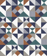 Seabrook Lozenge Geometric Multicolored Wallpaper
