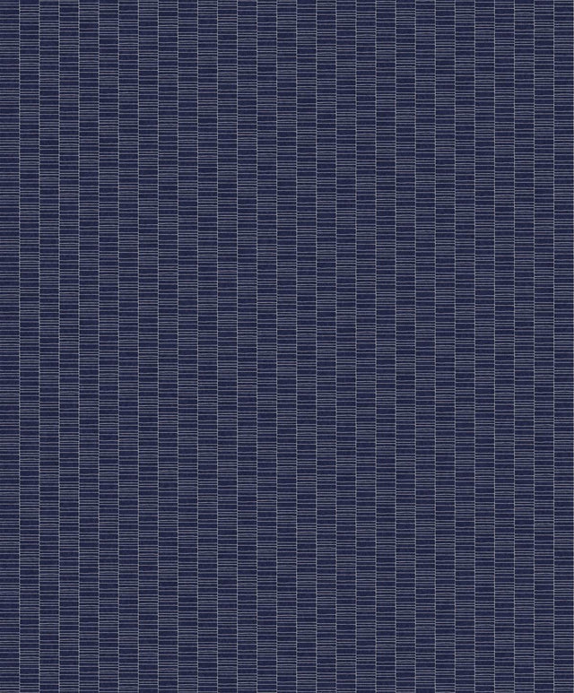 Seabrook Deco Spliced Stripe Denim Blue Wallpaper