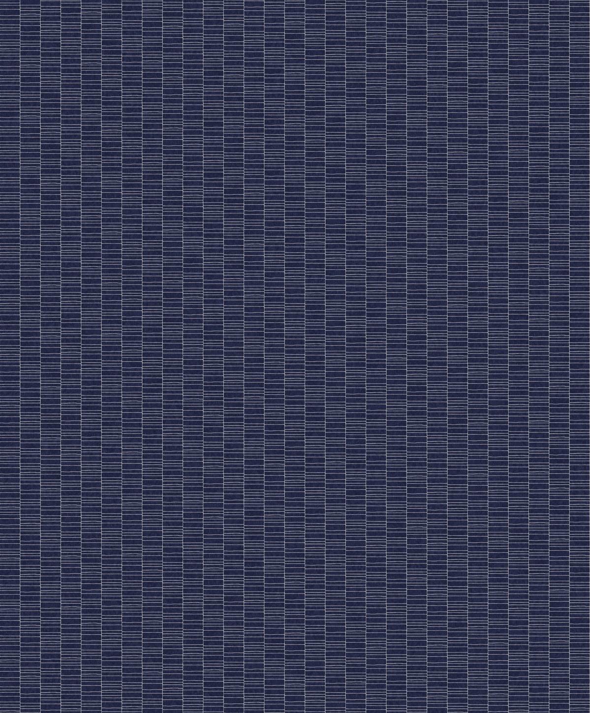 Seabrook Deco Spliced Stripe Blue Wallpaper