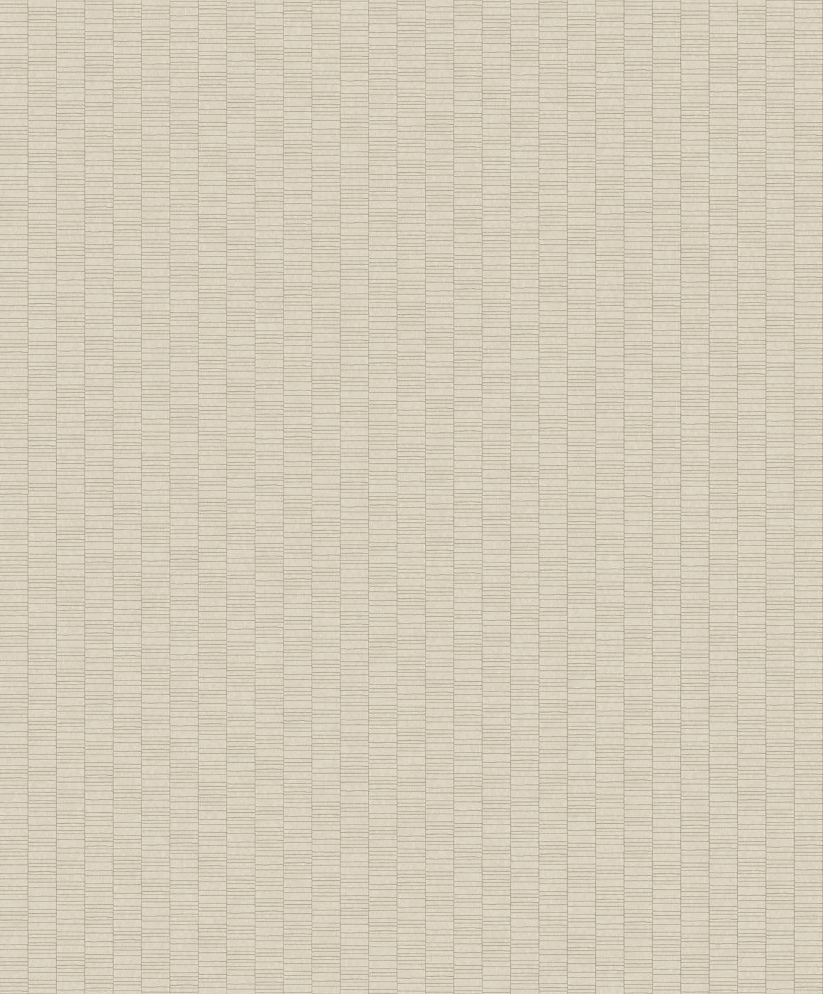 Seabrook Deco Spliced Stripe Dove Wallpaper