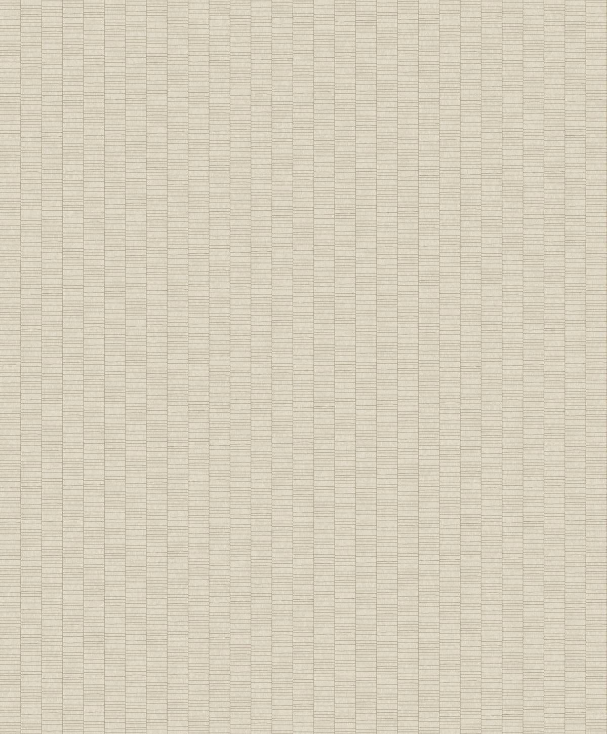 Seabrook Deco Spliced Stripe Parchment Wallpaper