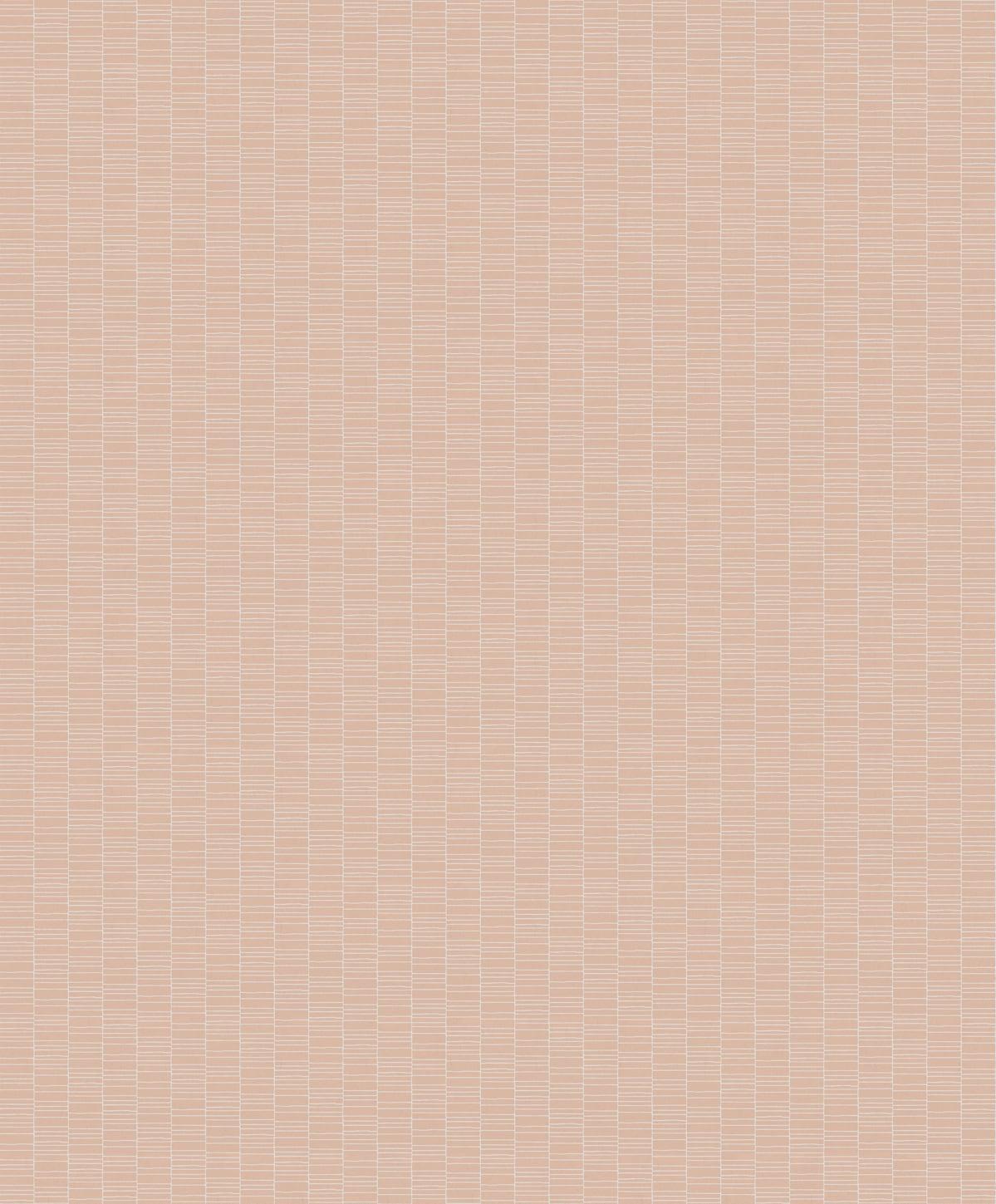 Seabrook Deco Spliced Stripe Pastel Pink Wallpaper