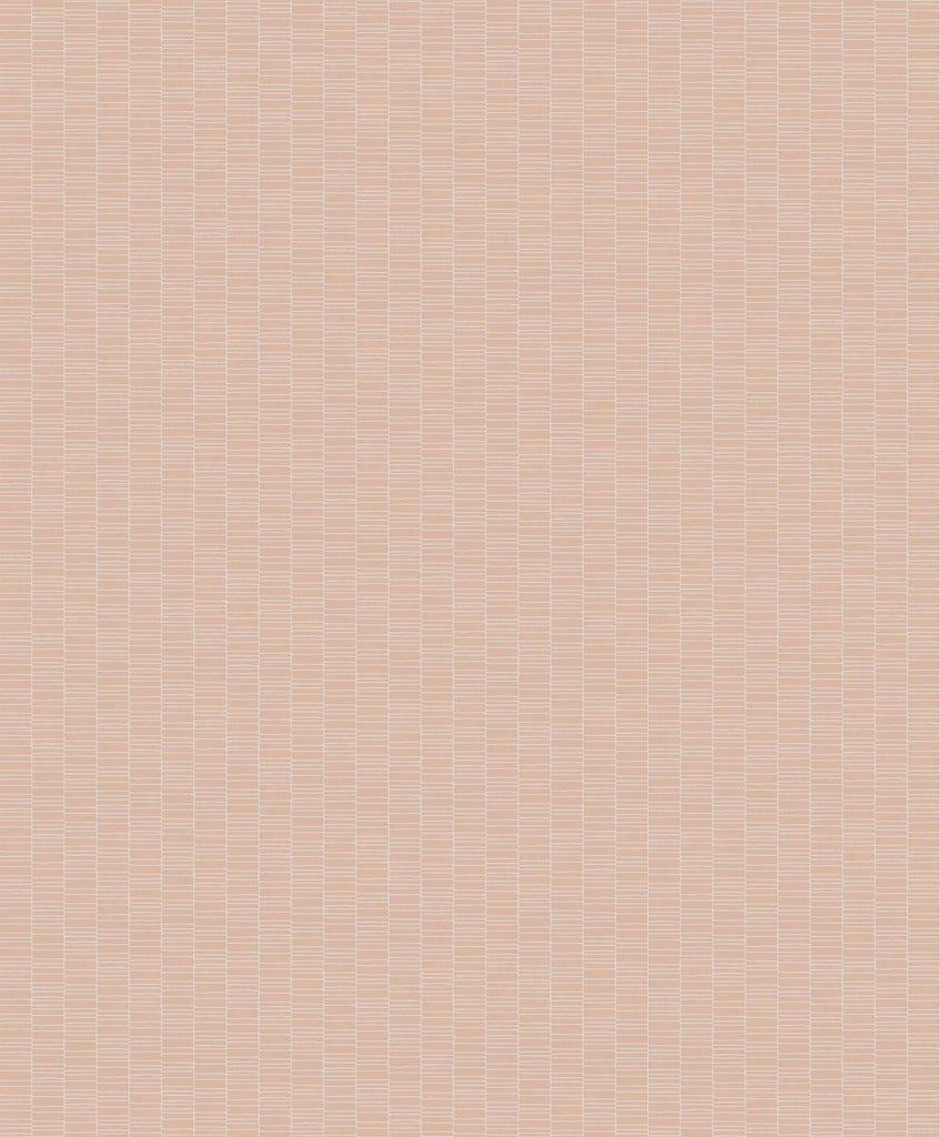 Seabrook Deco Spliced Stripe Pink Wallpaper