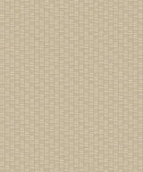Seabrook Deco Spliced Stripe Metallic Gold & Parchment Wallpaper