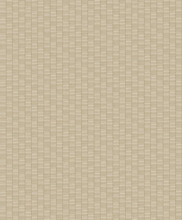 Seabrook Deco Spliced Stripe Metallic Gold & Parchment Wallpaper