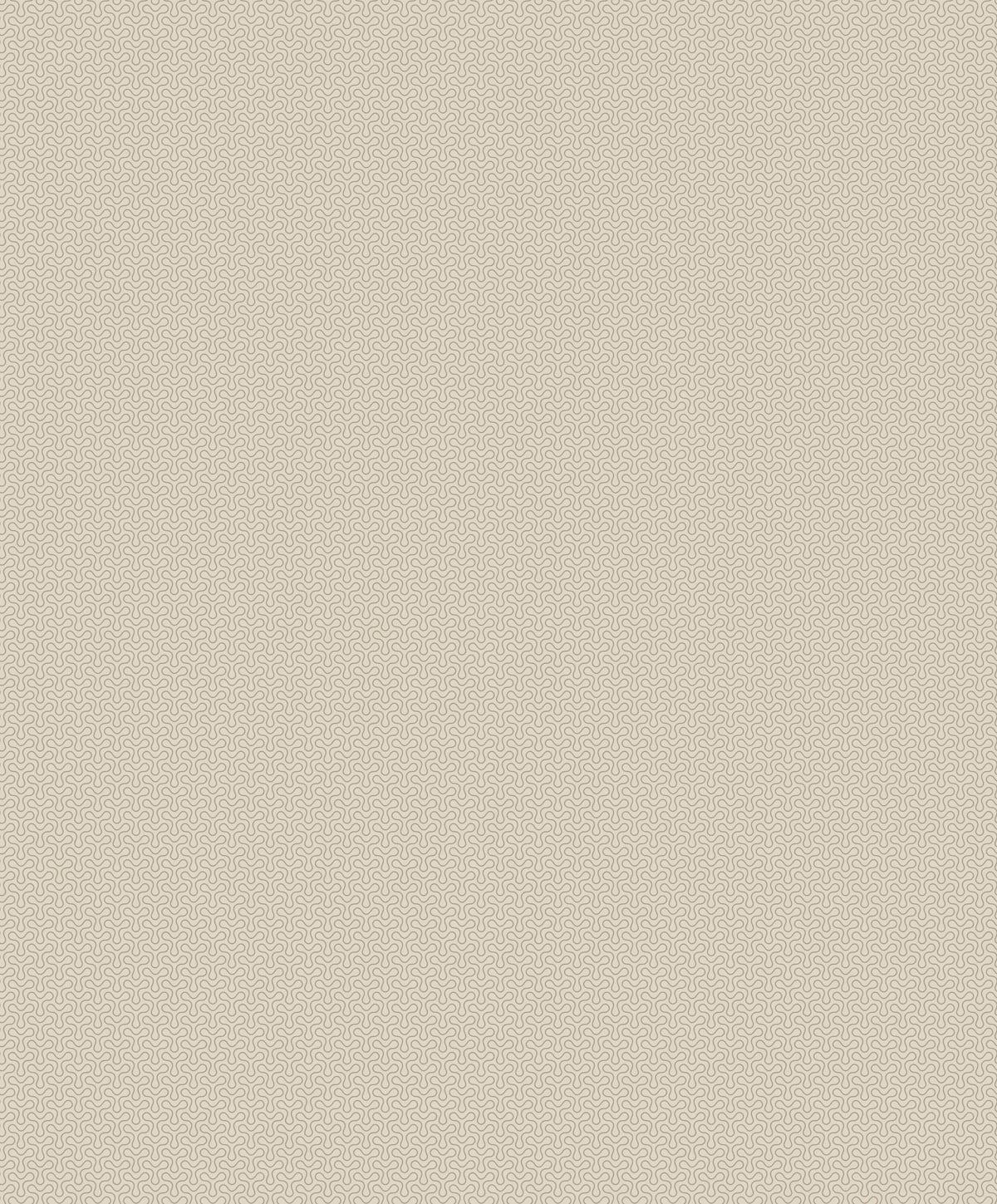 Seabrook Spiro Geometric Pearl Grey Wallpaper