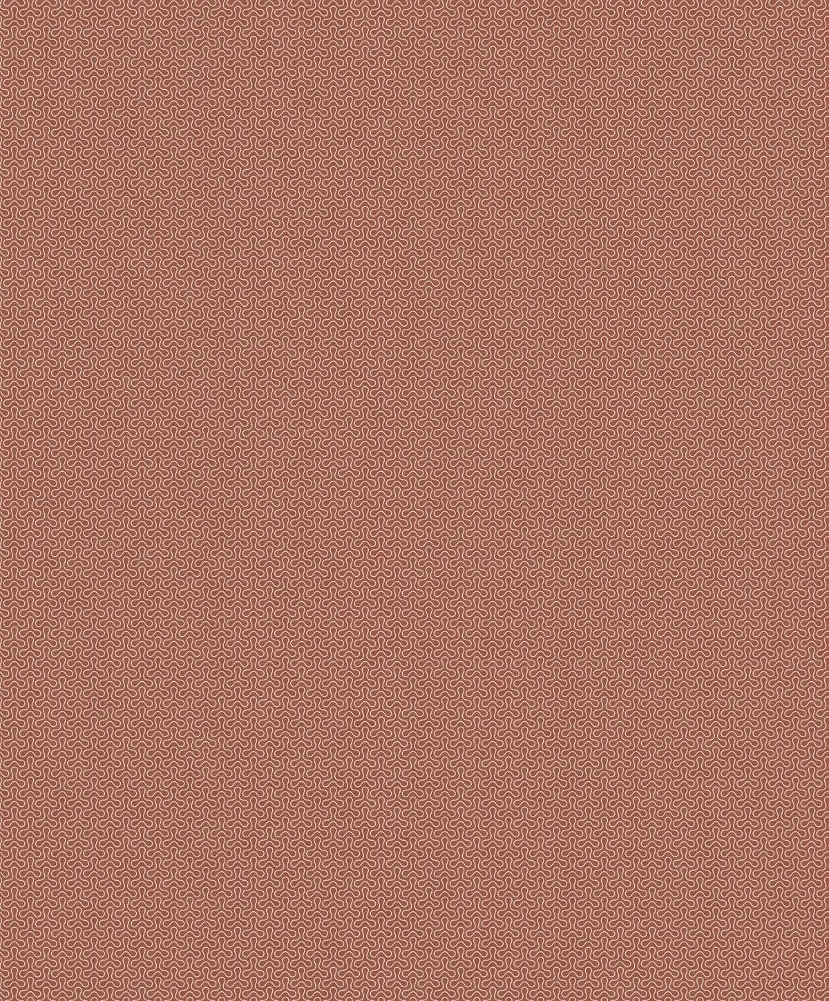 Seabrook Spiro Geometric Red Wallpaper
