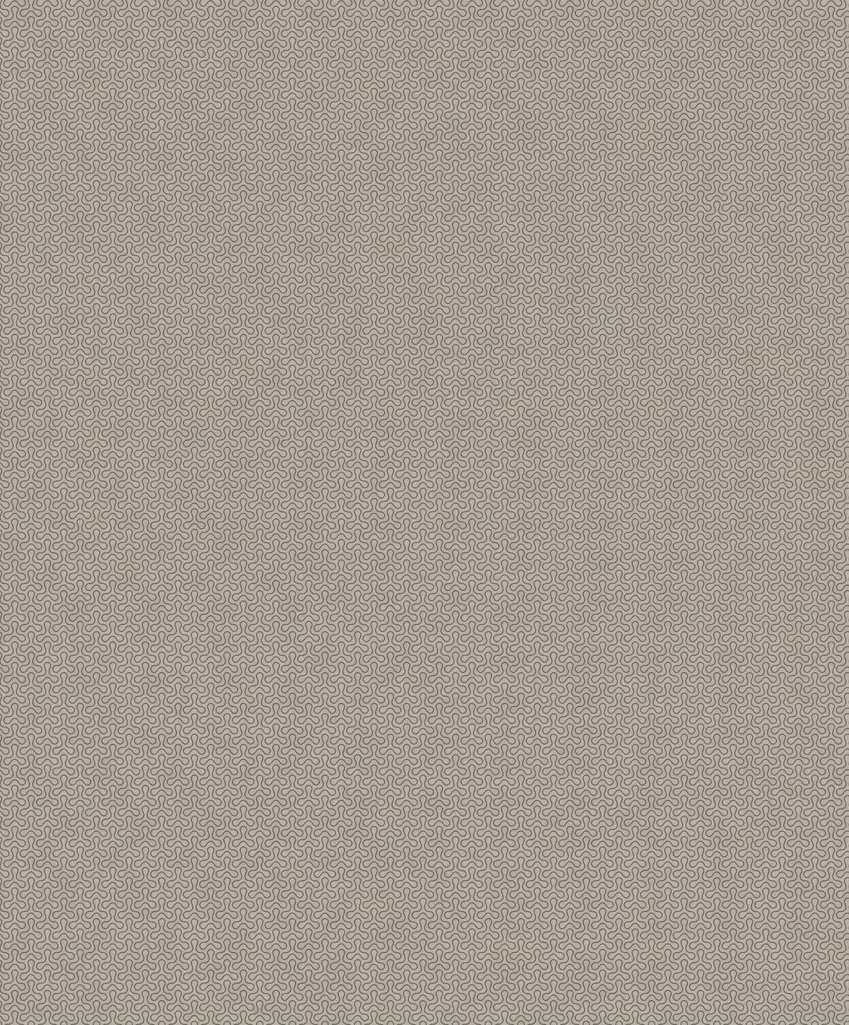 Seabrook Spiro Geometric Grey Wallpaper