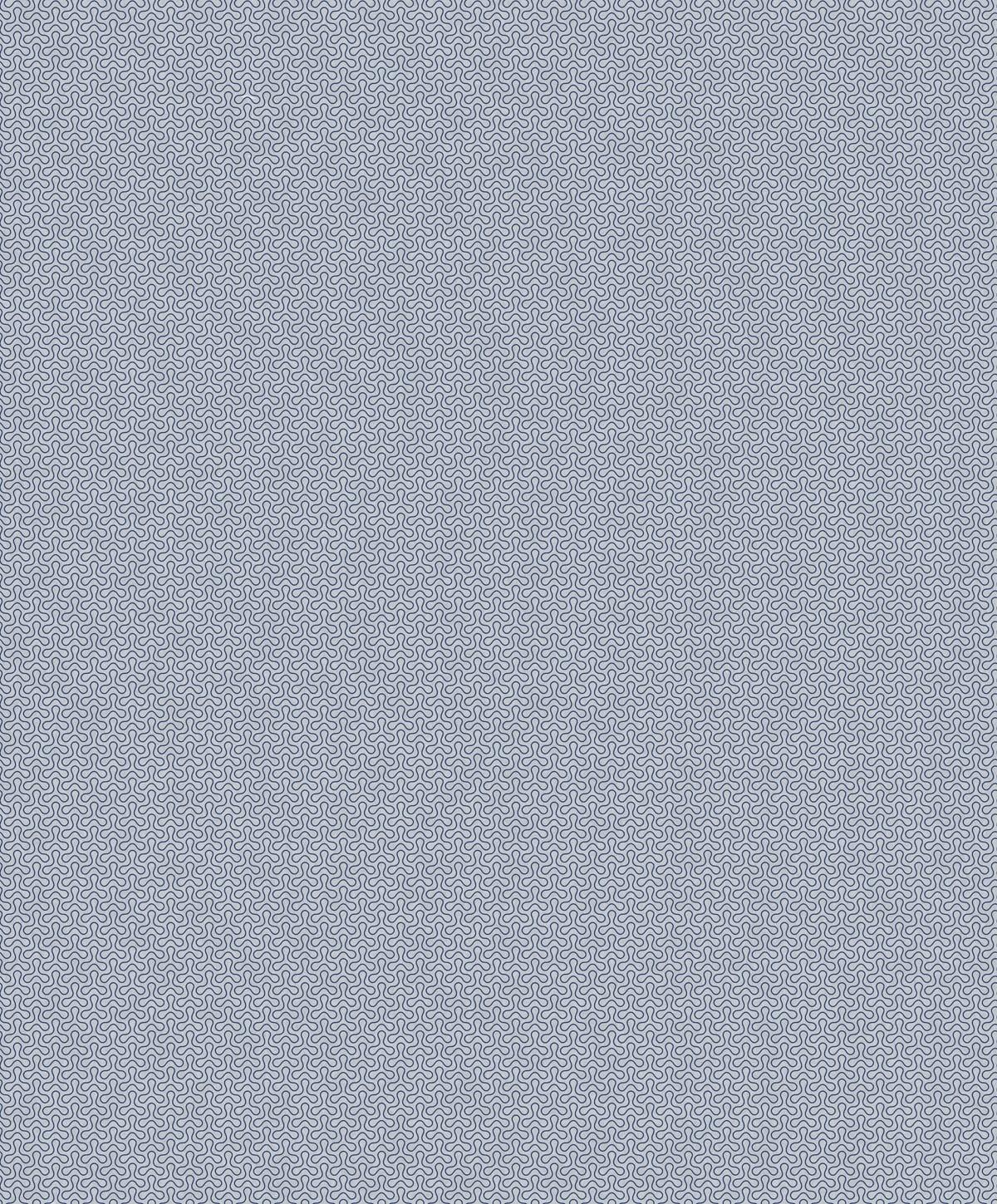 Seabrook Spiro Geometric Blue Wallpaper