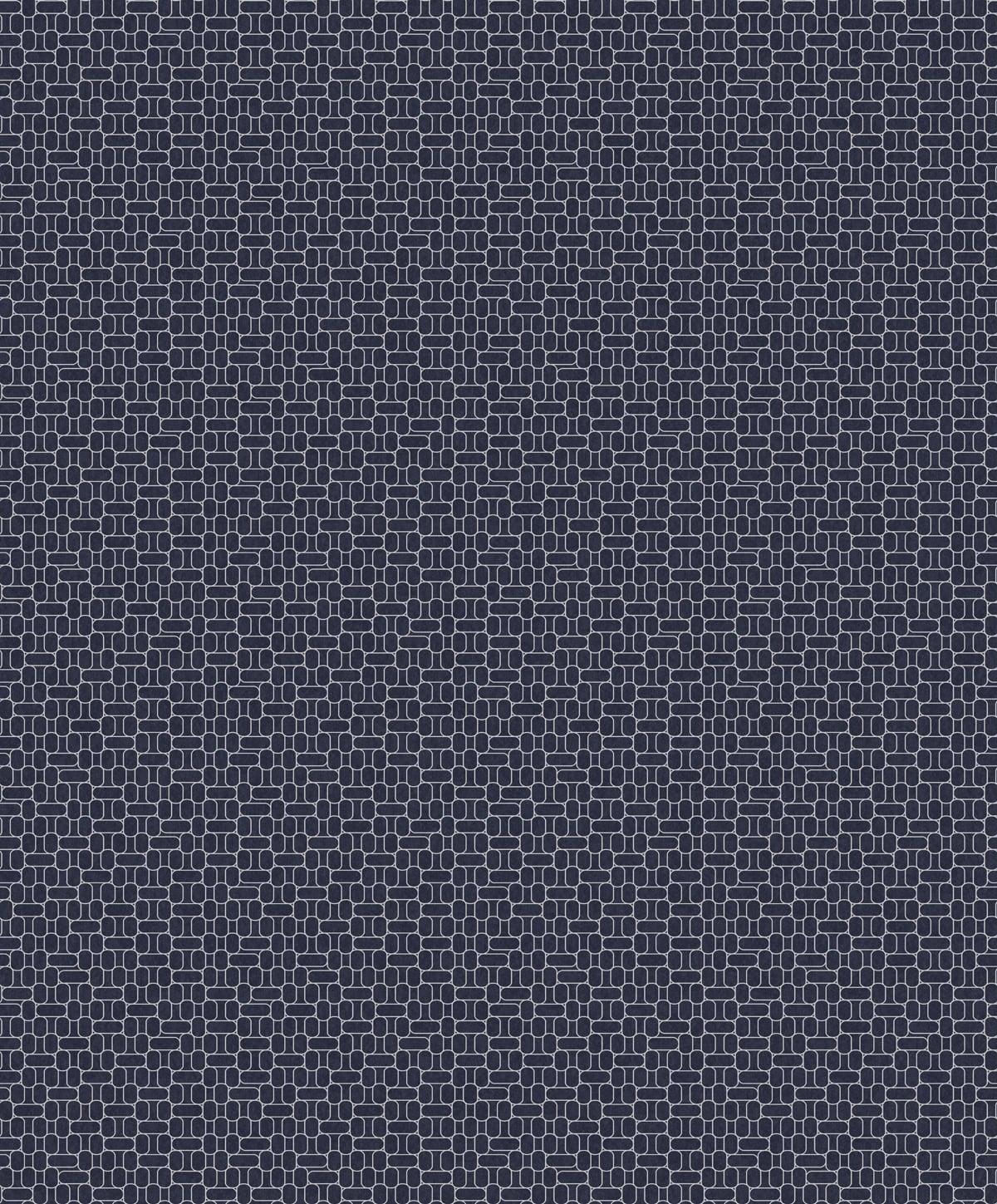 Seabrook Capsule Geometric Blue Wallpaper