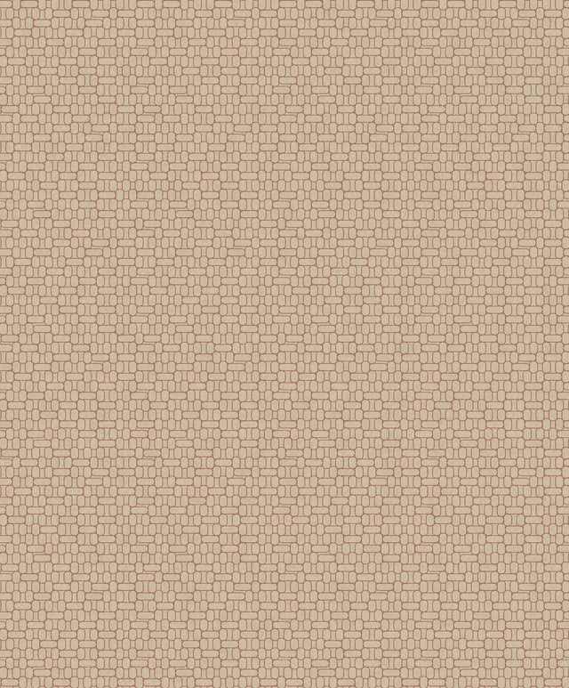 Seabrook Capsule Geometric Ivory & Terra Cotta Wallpaper