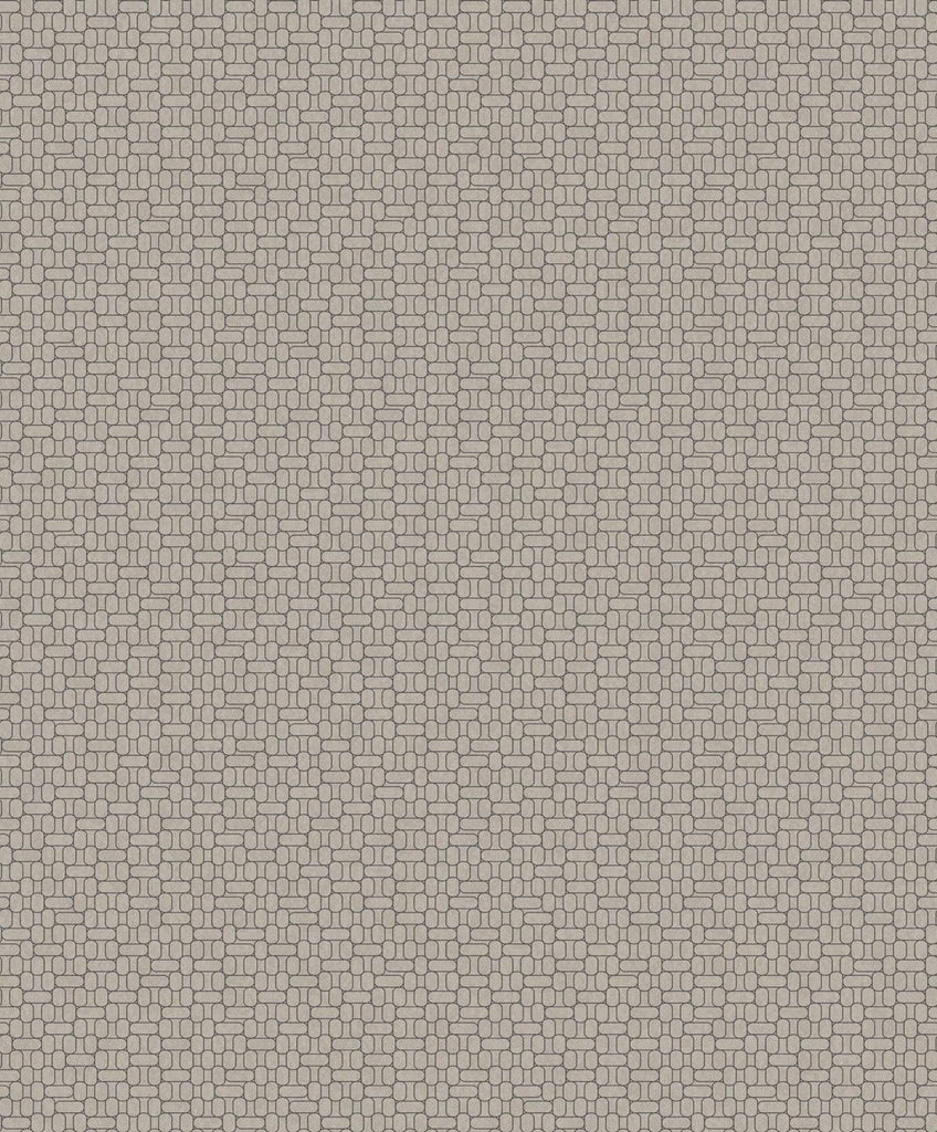 Seabrook Capsule Geometric Nobel Grey Wallpaper
