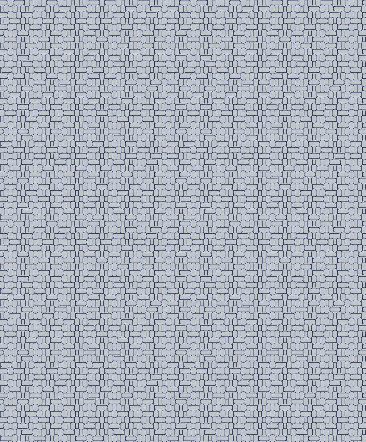 Seabrook Capsule Geometric Blue Wallpaper