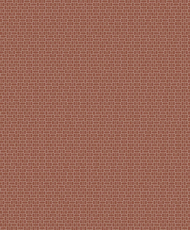 Seabrook Capsule Geometric Terra Cotta Wallpaper