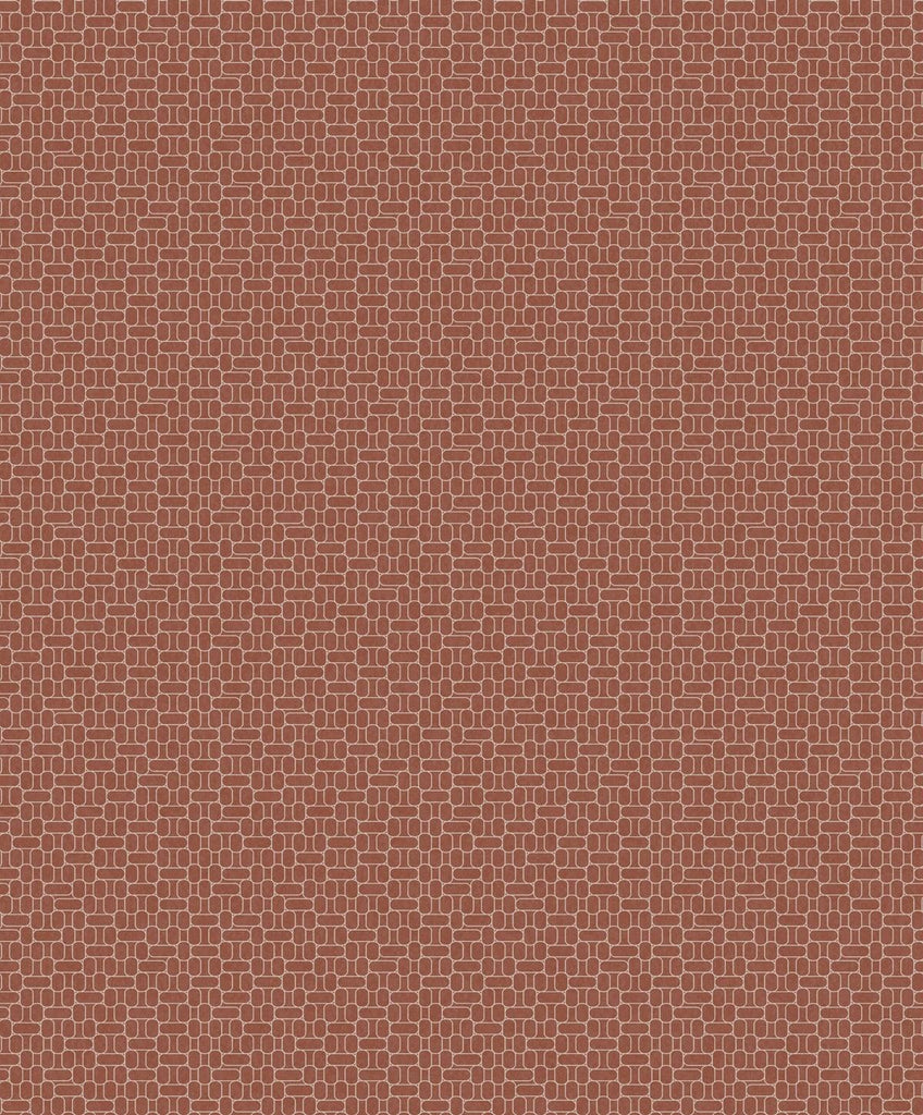 Seabrook Capsule Geometric Red Wallpaper