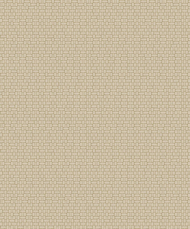 Seabrook Capsule Geometric Metallic Gold & Parchment Wallpaper