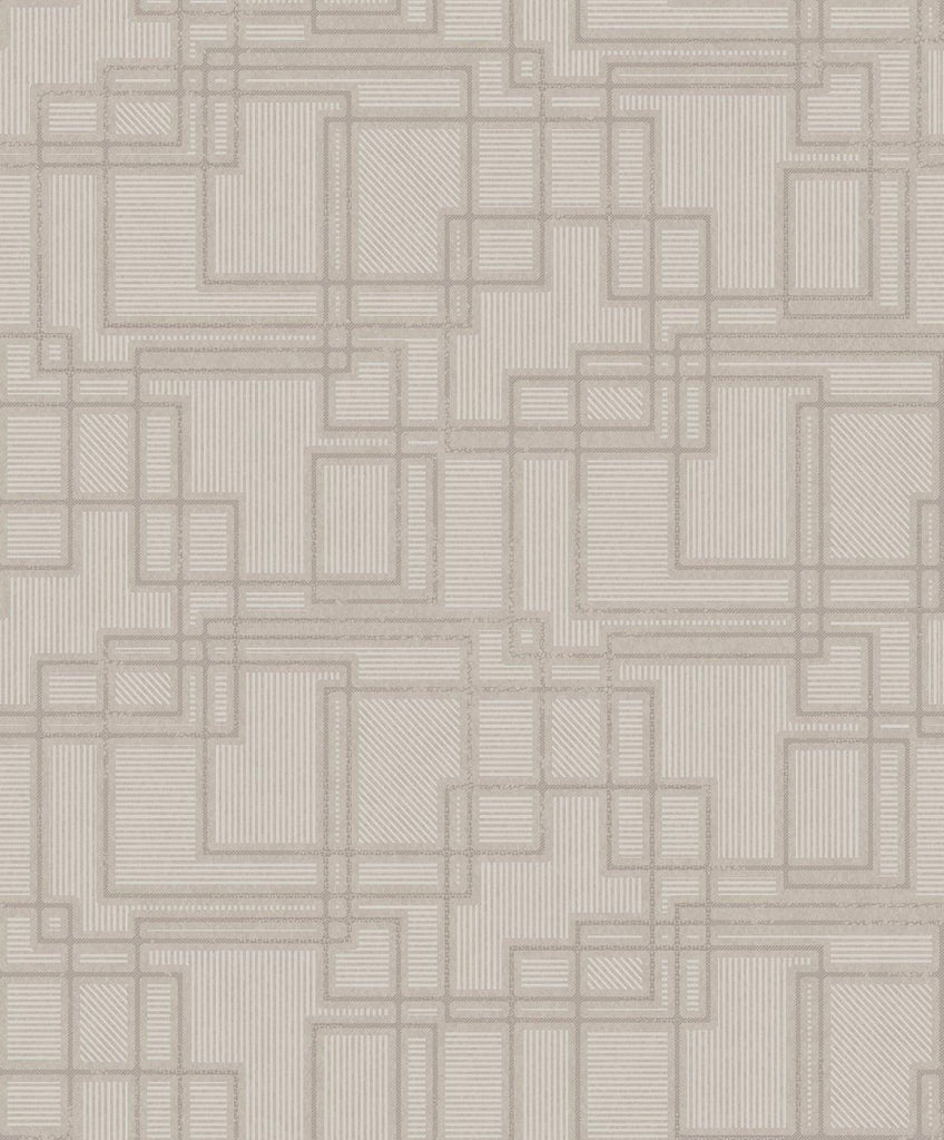 Seabrook Bauhaus Cityscape Laurent Grey Wallpaper