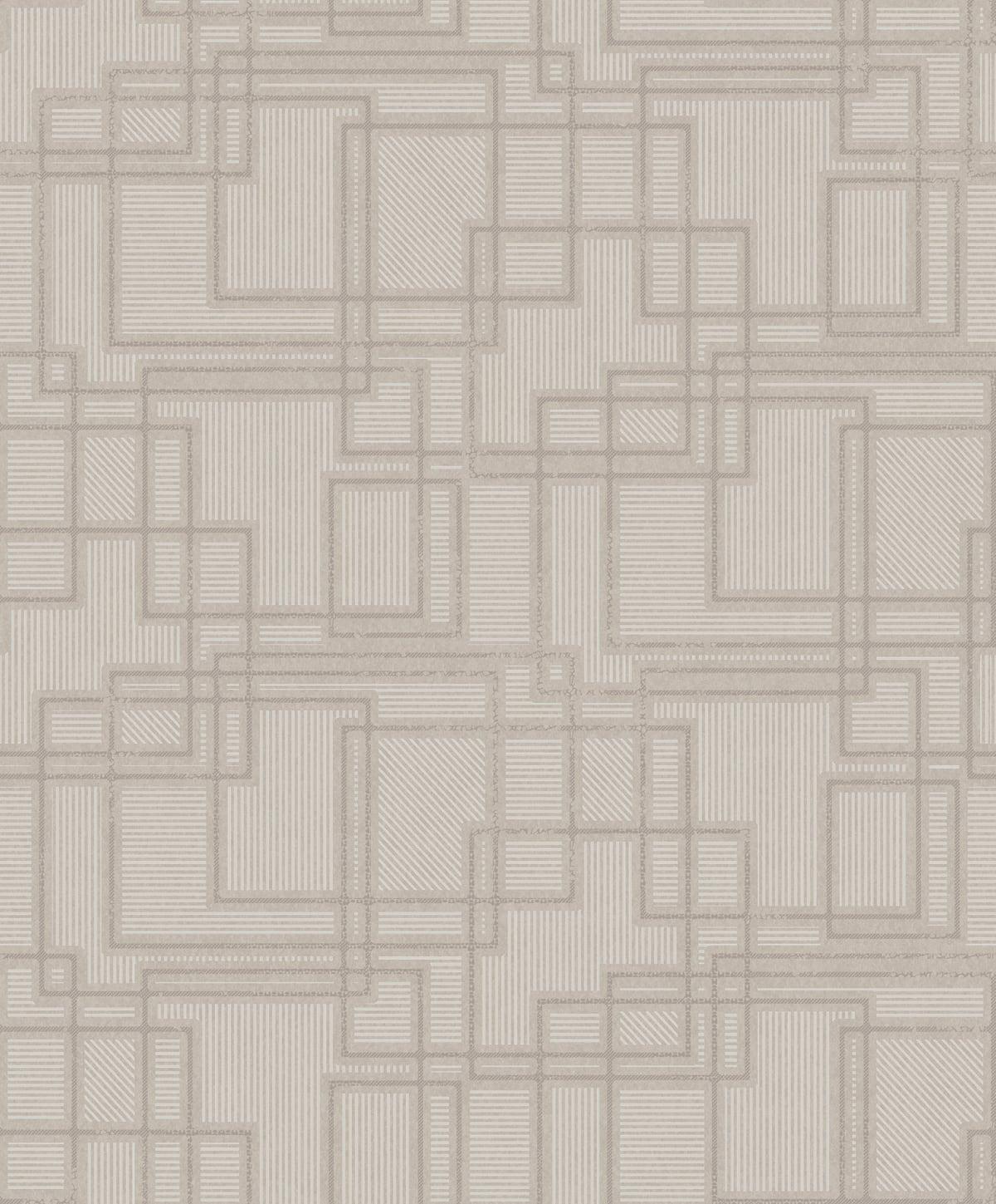Seabrook Bauhaus Cityscape Grey Wallpaper