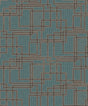 Seabrook Bauhaus Cityscape Perry Teal & Warm Stone Wallpaper