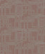Seabrook Bauhaus Cityscape Burgundy & Graphite Wallpaper