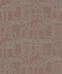 Seabrook Bauhaus Cityscape Burgundy & Graphite Wallpaper