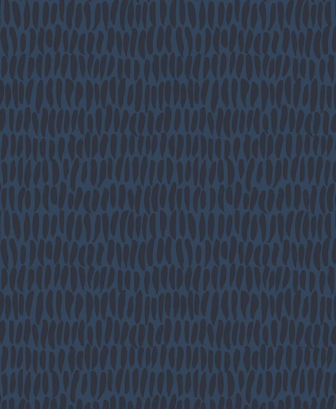 Seabrook Brushwork Blue Wallpaper