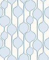 Seabrook Minimalist Geometric Baby Blue Wallpaper