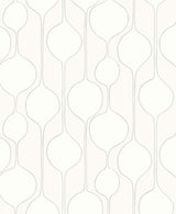 Seabrook Minimalist Geometric Off-White Wallpaper