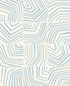 Seabrook Linework Maze Sky Blue Wallpaper