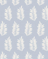 Seabrook Pinnate Silhouette Blue Wallpaper