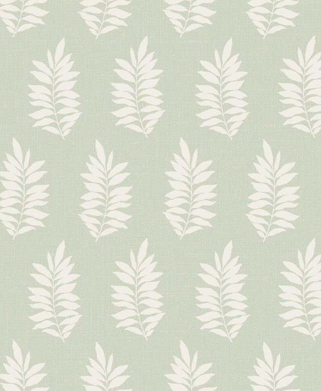Seabrook Pinnate Silhouette Sage Wallpaper