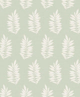 Seabrook Pinnate Silhouette Green Wallpaper