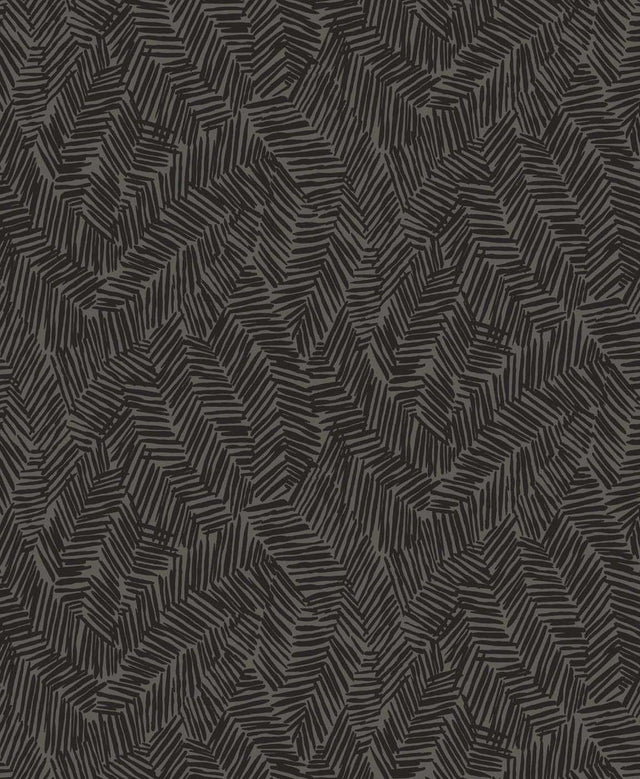 Seabrook Lush Black Sapphire Wallpaper