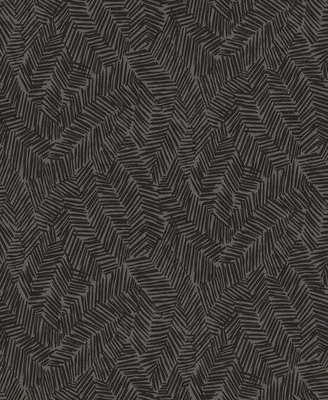 Seabrook Lush Black Wallpaper