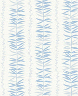 Seabrook Summer Garland Sky Blue Wallpaper