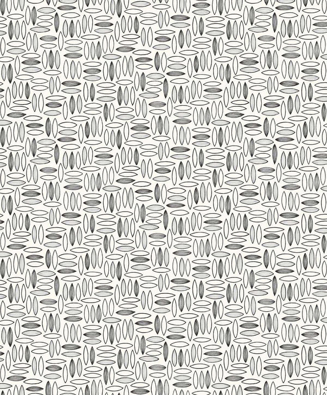 Seabrook Pip Geo Salt And Pepper Wallpaper