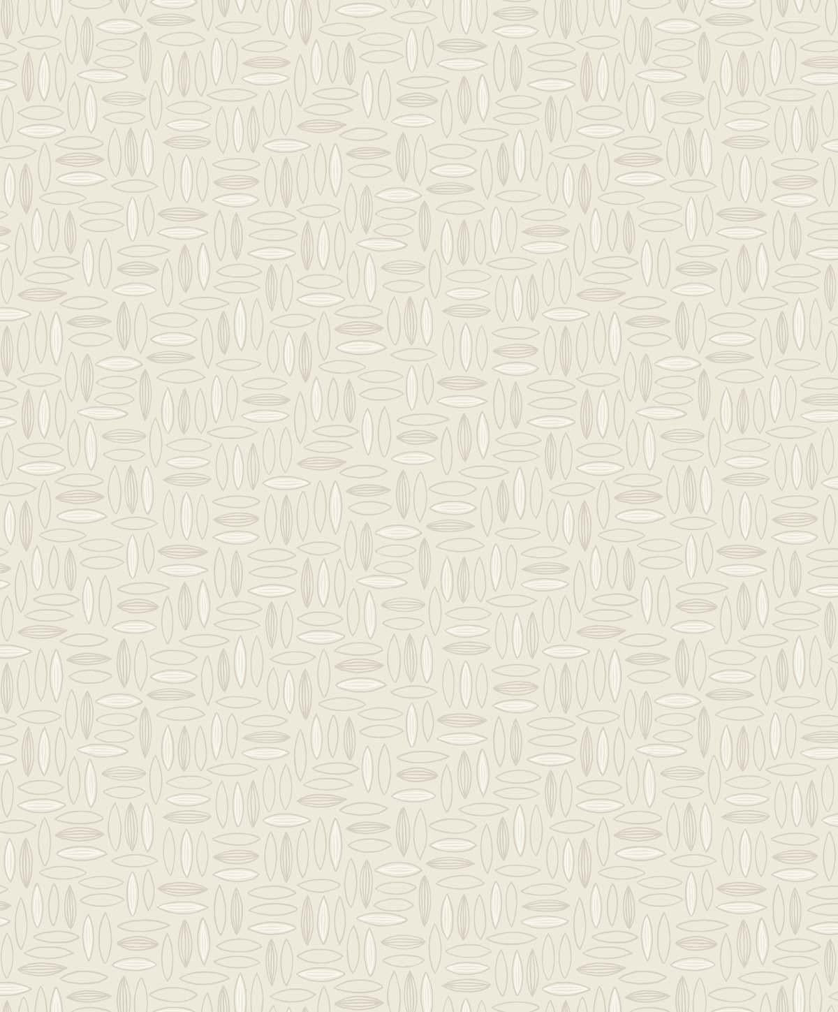 Seabrook Pip Geo Almond Milk Wallpaper