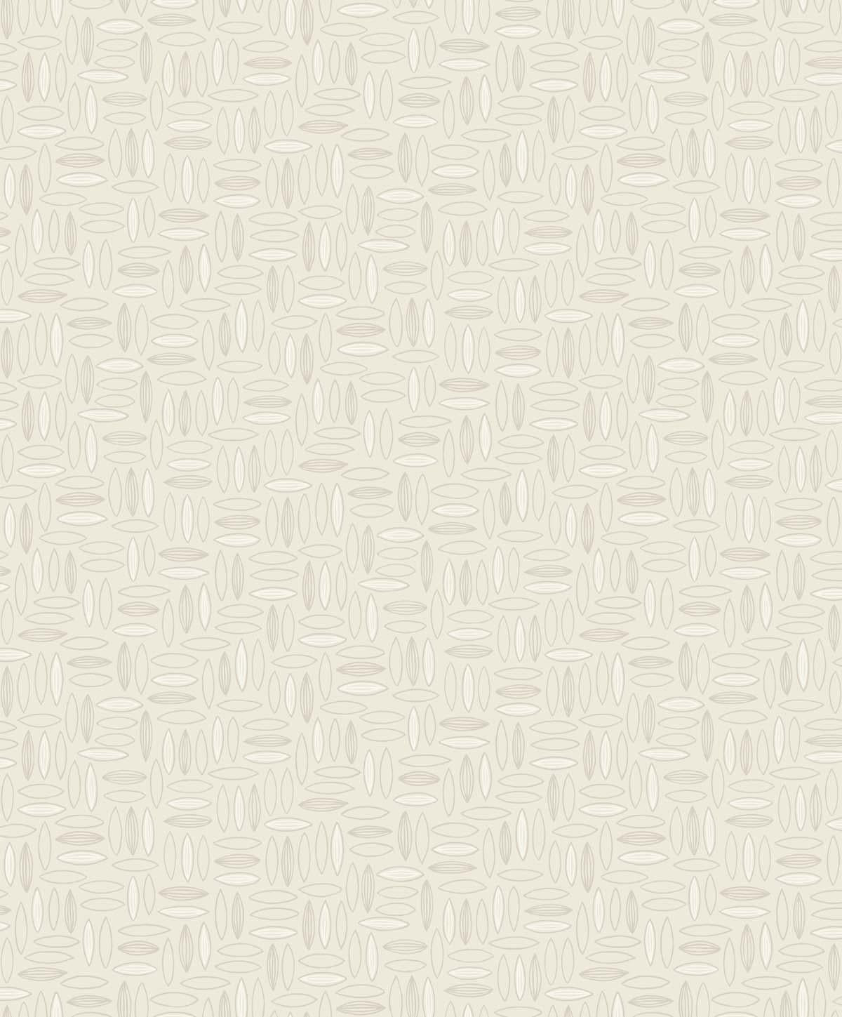Seabrook Pip Geo Off-White Wallpaper