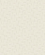 Seabrook Pip Geo Off-White Wallpaper