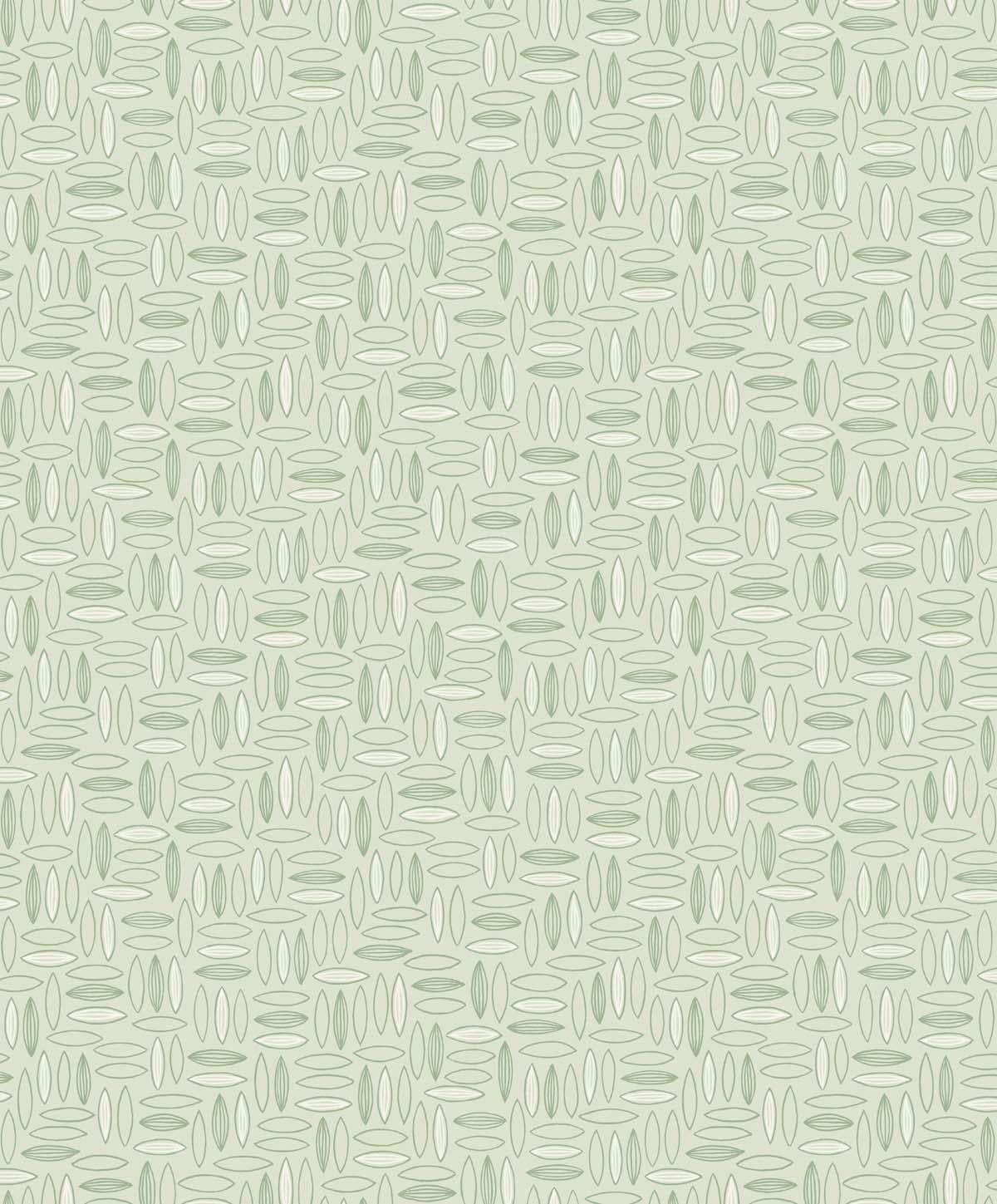 Seabrook Pip Geo Green Wallpaper